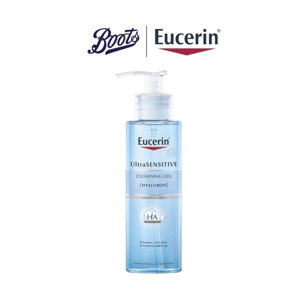 Eucerin ยูเซอริน อัลตร้าเซ็นซิทีฟ ไฮยาลูรอน คลีนซิ่ง เจล 200 มล.