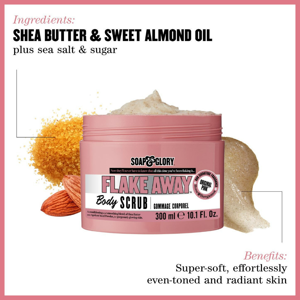 Soap & Glory Flake Away Body Scrub 300Ml โซพ แอนด์ กลอรี่ เฟลค อะเวย์ บอดี้ สครับ 300มล. - รูปที่ 3