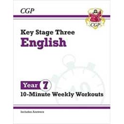 KS3 Year 7 English 10-Minute Weekly Workouts (Cgp Ks3 10-minute Tests) [Paperback]