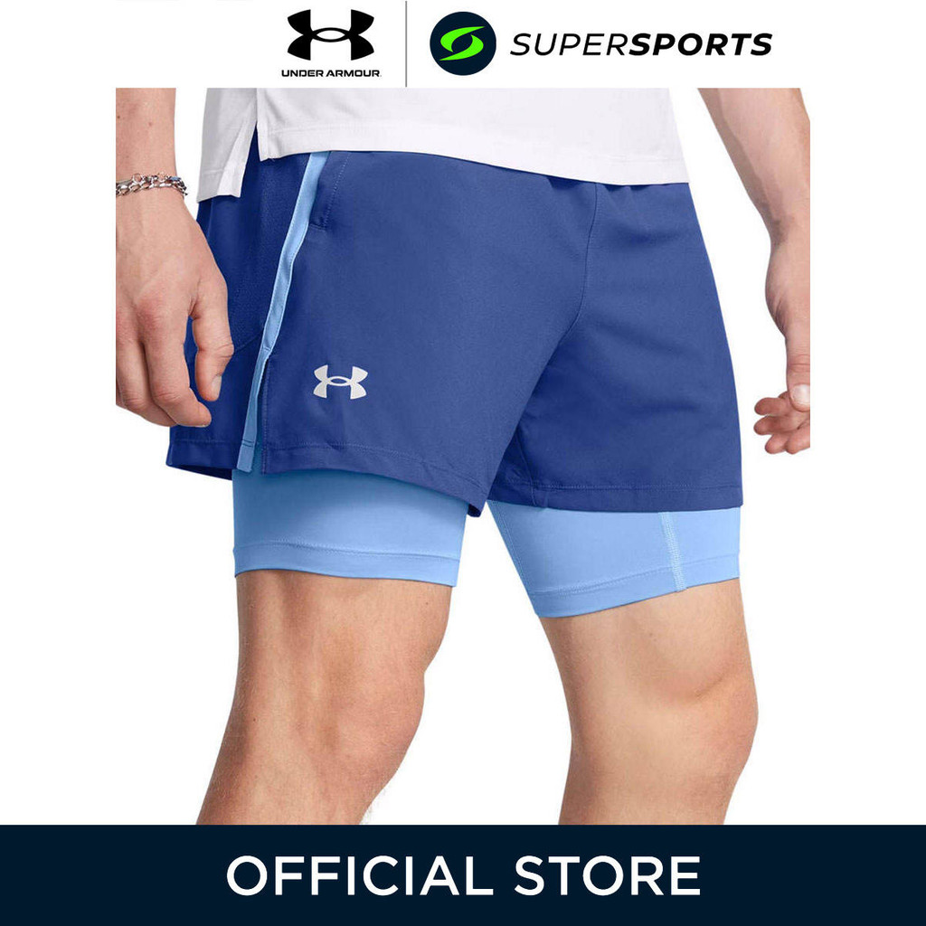 UNDER ARMOUR Launch 2-in-1 5" กางเกงวิ่งขาสั้นผู้ชาย