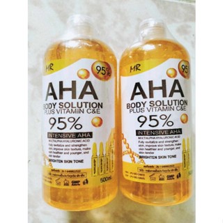 AHA BODY SOLUTION PLUS  Vitamin C&amp;E 95%AHA 95% ตัวดัง สูตรเข้มข้นขนาด 500 ML