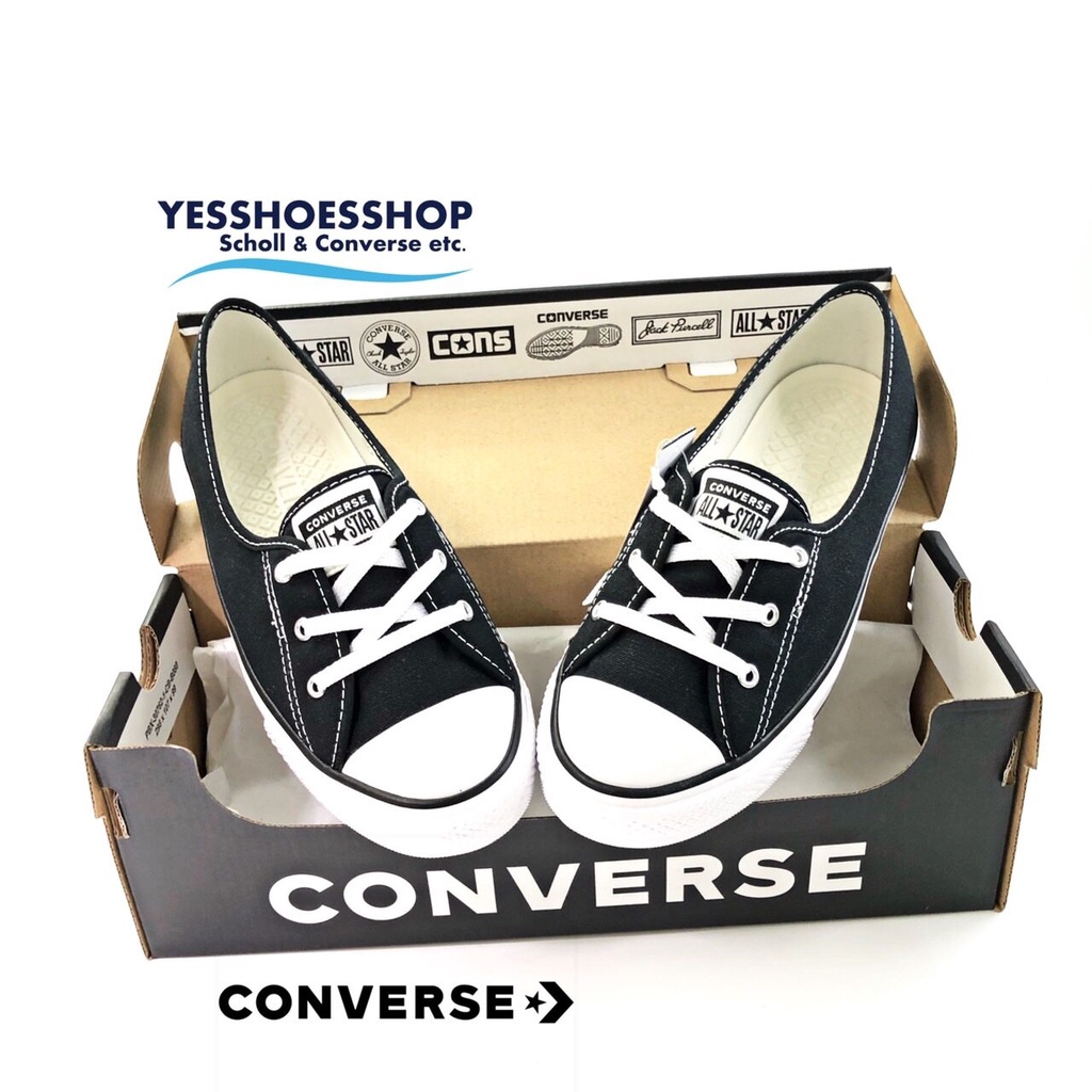 ✷﹍สินค้าพร้อมส่ง รุ่นConverse All Star Ballet Lace Slip on รองเท้าผ้าใบคอนเวิรส์สินค้าลิขสิทธิ์แท้จากบริษัทConverse Thai
