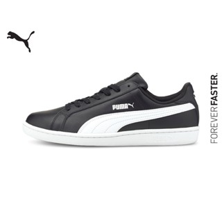 PUMA SPORT CLASSICS - รองเท้ากีฬา Smash Leather สีดำ - FTW - 35672214