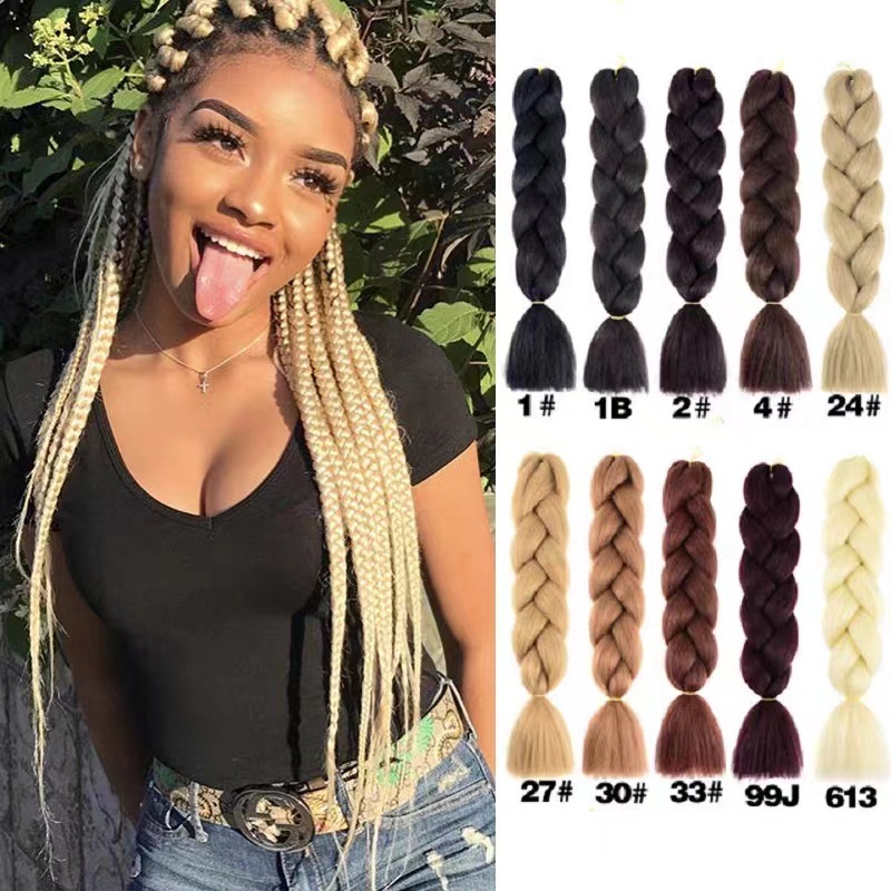 เปียสกปรก xpression Twist braids hair Braid JUMBO Expression,ผมปลอมผู้หญิง