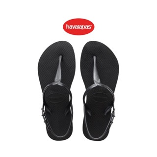 Havaianas รองเท้าแตะผู้หญิง TWIST SANDALS BLACK สีดำ 41447560090BKXX (รองเท้าแตะ รองเท้าผู้หญิง รองเท้าแตะหญิง รองเท้ารัดส้น)