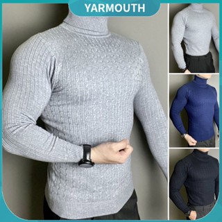 Yyr_ เสื้อกันหนาว สีพื้น สําหรับผู้ชาย