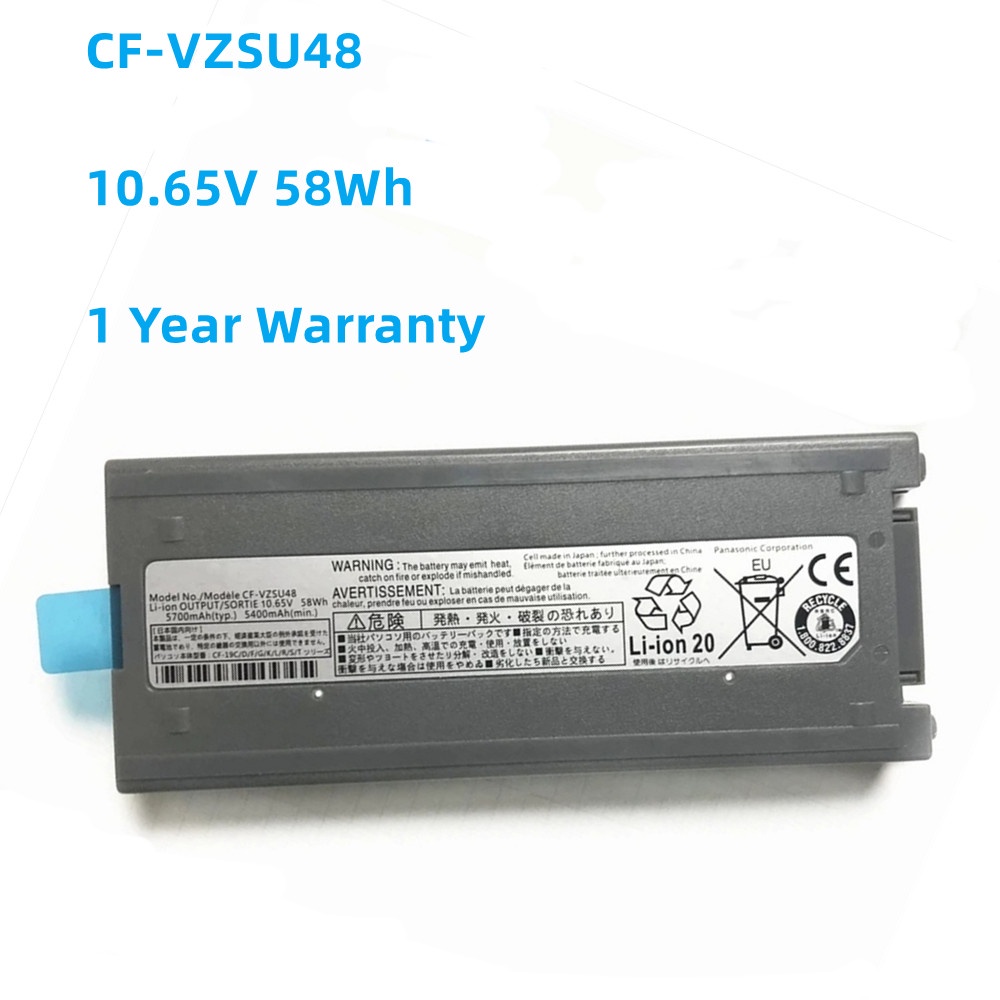 CF-VZSU48 10.65V 58WH Laptop Battery For Panasonic CF-VZSU48U CF-VZSU48R CF-VZSU28 CF-VZSU87R CF-VZS