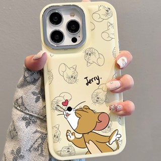 เคสโทรศัพท์มือถือ แบบนิ่ม ลายหัวใจ และหนู สําหรับ iPhone 14Promax 13 12 11 7Plus X XR xsmax