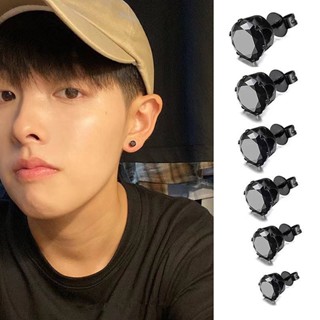 ☽♨ต่างหูเงินแท้ S925 สำหรับผู้หญิง ต่างหูเพชรซุปเปอร์แฟลช เจาะหูเฉพาะกลุ่มของผู้ชาย ไม่จำเป็นต้องถอดเล็บกระดูกหูเล็ก ๆ