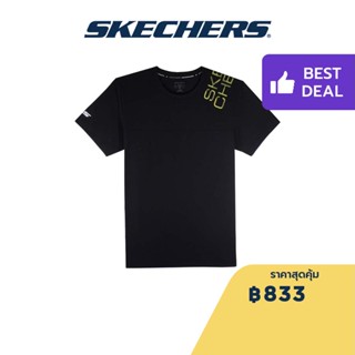 Skechers สเก็ตเชอร์ส เสื้อยืดแขนสั้นผู้ชาย Men Performance Short Sleeve Tee - P223M017-0018