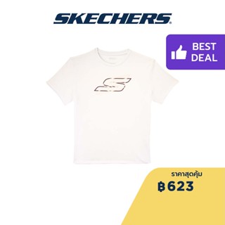 Skechers สเก็ตเชอร์ส เสื้อยืดแขนสั้นผู้หญิง Women 1st Series Short Sleeve Tee Apparel - SP22Q4W368-00GK