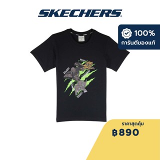 Skechers สเก็ตเชอร์ส เสื้อยืดแขนสั้นเด็ก Kids Transformers Short Sleeve Tee - SL223K244-02L2