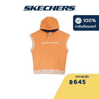 Skechers สเก็ตเชอร์ส เสื้อสเวตเตอร์มีฮู้ดยูนิเซ็กส์ Unisex SKX Collection Hooded Pullover - SL22Q3U185-ORPL