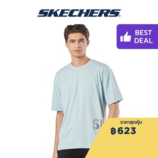 Skechers สเก็ตเชอร์ส เสื้อยืดแขนสั้นผู้ชาย Men Short Sleeve Tee - SL22Q4M291-003K