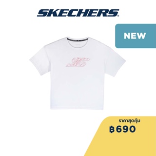 Skechers สเก็ตเชอร์ส เสื้อยืดออกกำลังกายผู้หญิง Women Training Tee Apparel - SP123W041-00GK