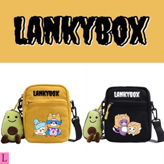 Lankybox กระเป๋าเป้สะพายหลัง กระเป๋าสะพายไหล่ กระเป๋านักเรียน ทรงสี่เหลี่ยม ขนาดเล็ก ลายการ์ตูนตุ๊กตาอนิเมะ สําหรับผู้ชาย และผู้หญิง