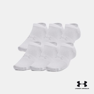 Under Armour Unisex UA Essential 6-Pack No Show Socks ถุงเท้า UA Essential 6-Pack No Show ยูนิเซ็กส์