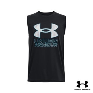 Under Armour UA Boys Tech™ Hybrid Print Fill Tank อันเดอร์ อาร์เมอร์ เสื้อออกกำลังกายสำหรับเทรนนิ่ง สำหรับเด็กผู้ชาย