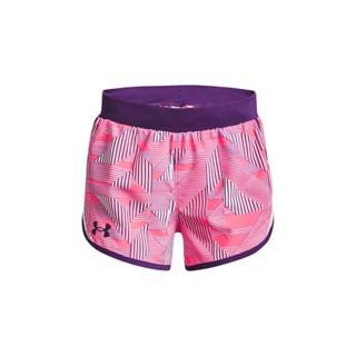 Under Armour Girls UA Fly-By Printed Shorts อันเดอร์ อาร์เมอร์ กางเกงขาสั้น UA Fly-By Printed สำหรับเด็กผู้หญิง