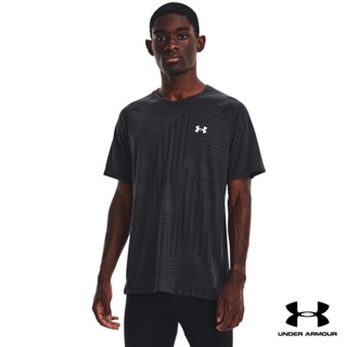 Under Armour UA Mens Streaker Deco Diamond Short Sleeve อันเดอร์ อาร์เมอร์ เสื้อออกกำลังกาย สำหรับผู้ชาย