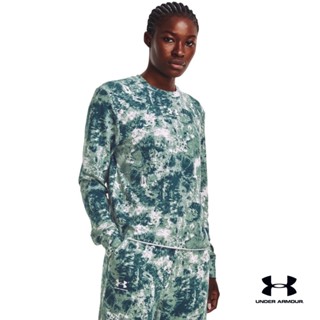 Under Armour UA Womens Rival Terry Printed Crew อันเดอร์ อาร์เมอร์ เสื้อ เทรนนิ่ง สำหรับผู้หญิง