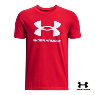 Under Armour UA Boys Sportstyle Logo Short Sleeve อันเดอร์ อาเมอร์ เสื้อยืดแขนสั้นสำหรับฝึกซ้อม สำหรับเด็กผู้ชาย