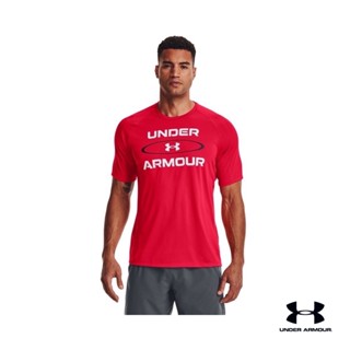 Under Armour UA Mens Tech™ 2.0 Wordmark Graphic Short Sleeve เสื้อออกกำลังกายแขนสั้น เทรนนิ่ง สำหรับผู้ชาย