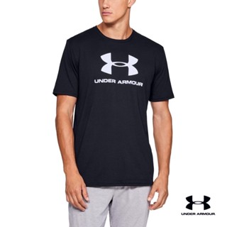 Under Armour Mens  Sportstyle Logo Short Sleeve อันเดอร์ อาเมอร์ เสื้อเทรนนิ่ง สำหรับผู้ชาย รุ่น Sportstyle Short