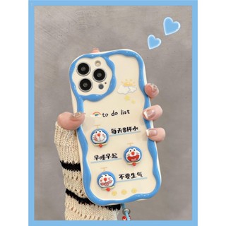 ใหม่ เคสโทรศัพท์มือถือ ลายการ์ตูนโดราเอมอนน่ารัก สามมิติ สร้างสรรค์ สําหรับ Apple iPhone 15 13 promax 14