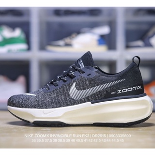 Nike ZoomX Invincible Run Flyknit 3 "Black/White" Invictable 3 Generation Series รองเท้าผ้าใบลําลอง น้ําหนักเบา เหมาะกับการวิ่งจ็อกกิ้ง