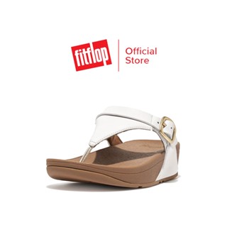 FITFLOP LULU ADJUSTABLE LEATHER รองเท้าแตะแบบหูหนีบผู้หญิง รุ่น ES8-194 สี WHITE