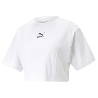 PUMA PRIME/SELECT - เสื้อยืดทรงครอปหลวมผู้หญิง DARE TO สีขาว - APP - 53832102