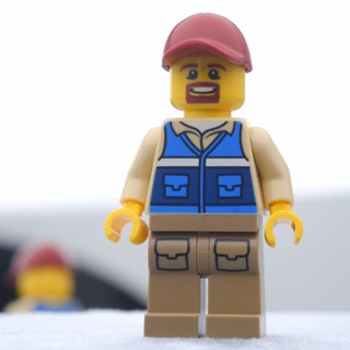 LEGO Wildlife Rescue Worker Blue Vest Town &amp; City