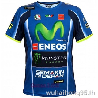 【ขายดี】 ✑ใหม่ MOTO GP เสื้อยืดแขนสั้น ระบายอากาศ แบบแห้งเร็ว สําหรับขี่รถจักรยานยนต์ Rossi racing sh