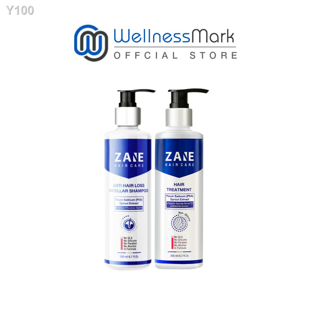 ✔✻Zane Micellar Shampoo เซน แฮร์แชมพู (200ml) 1 กล่อง + Zane Treatment เซน แฮร์ ทรีทเม้นท์ (200 ml) 1 กล่อง