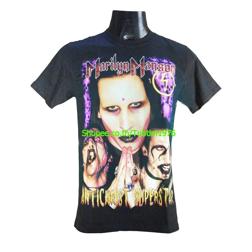 เสื้อวง Marilyn Manson วงดนตรีร็อค เดธเมทัล วินเทจ มาริลีน แมนสัน MMS1807