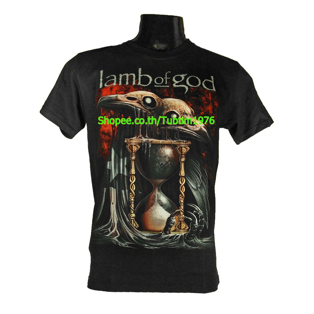 เสื้อวง Lamb Of God ผ้าร้อยแฟชั่นวงดนตรี วินเทจ แลมบ์ ออฟ ก็อด LOG1685