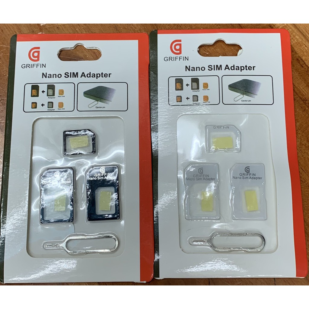 คุณภาพดี👍🏻อะแดปเตอร์แปลง Nano Sim Adapter ตัวแปลงซิม + เข็มจิ้มถาดซิม