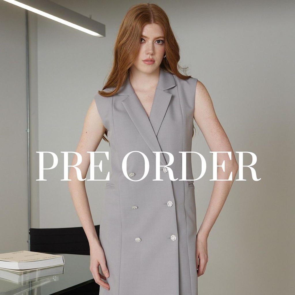 Pre order สี Dove Grey พร้อมส่ง 19 Aug - MAVE เดรส รุ่น Gems Dress Suit