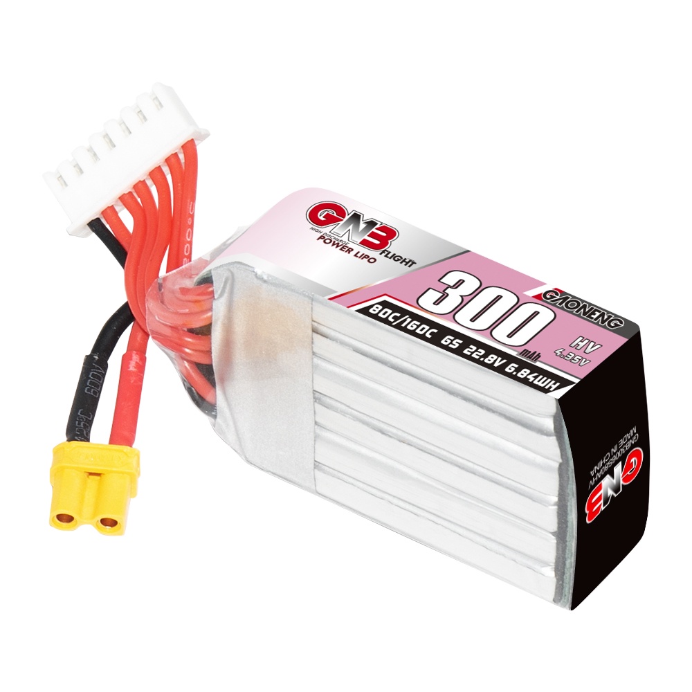 ★GNB GAONENG 6S HV 22.8V 300mah 60C XT30 LiPo Battery FPV DRONE LiHV High Voltage