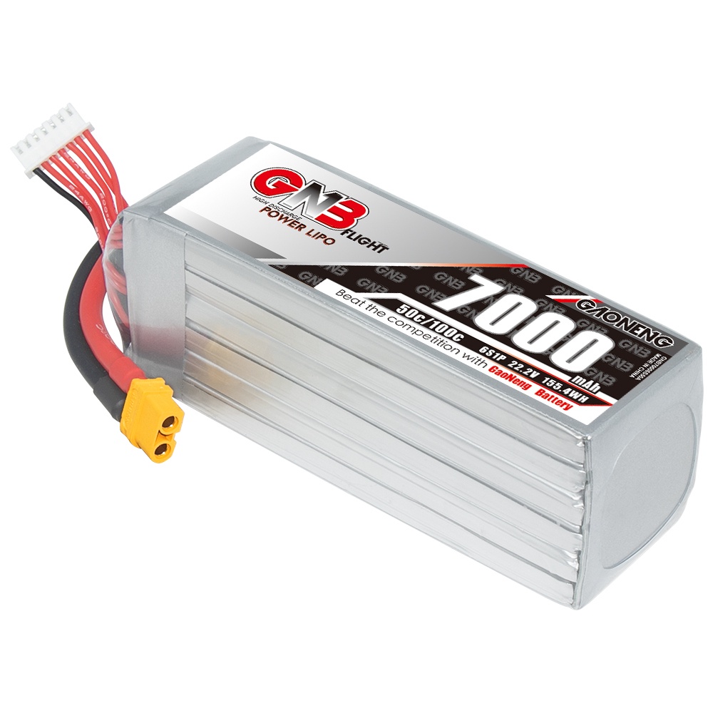 ✢GNB GAONENG 6S 7000mah 22.2V 50C 100C XT60 RC LiPo battery for RC Boat Cars Drone Racing Truck