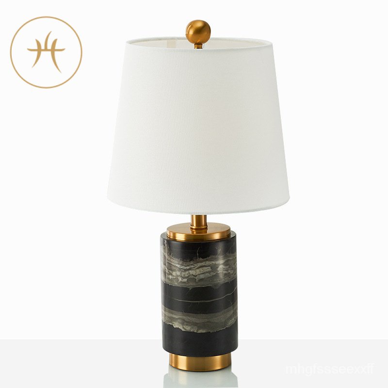 Simple Marble Table Lamp Fashion Simple Soft Decoration Model Room Living Room Coffee Table Bedroom 