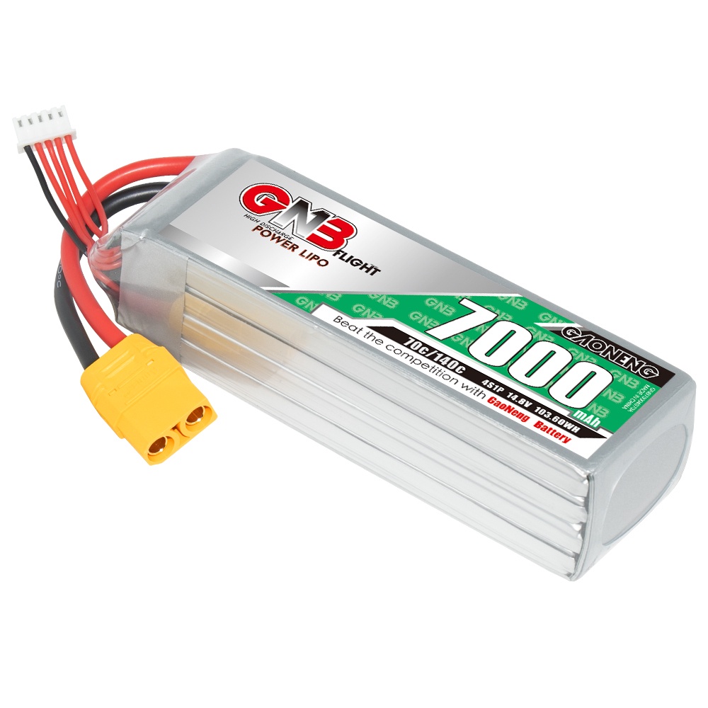 ✭GNB GAONENG 7000mah 4S 14.8V 70C 140C XT90 RC LiPo Battery RC Car Drone Boat Truggy Truck Airplane 