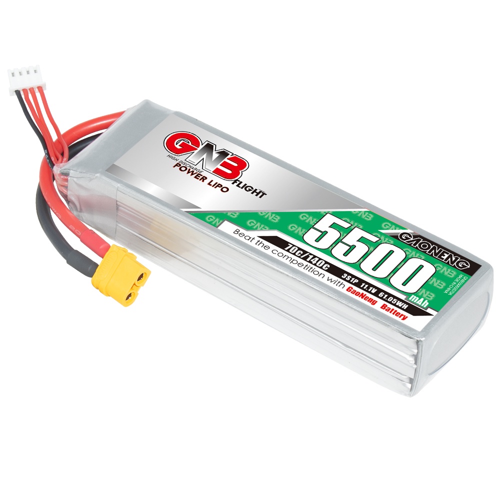 ✫GNB GAONENG 5500mah 3S 11.1V 70C 140C XT60 RC Air Drone LiPo battery High Discharge C rating Performance helicopter