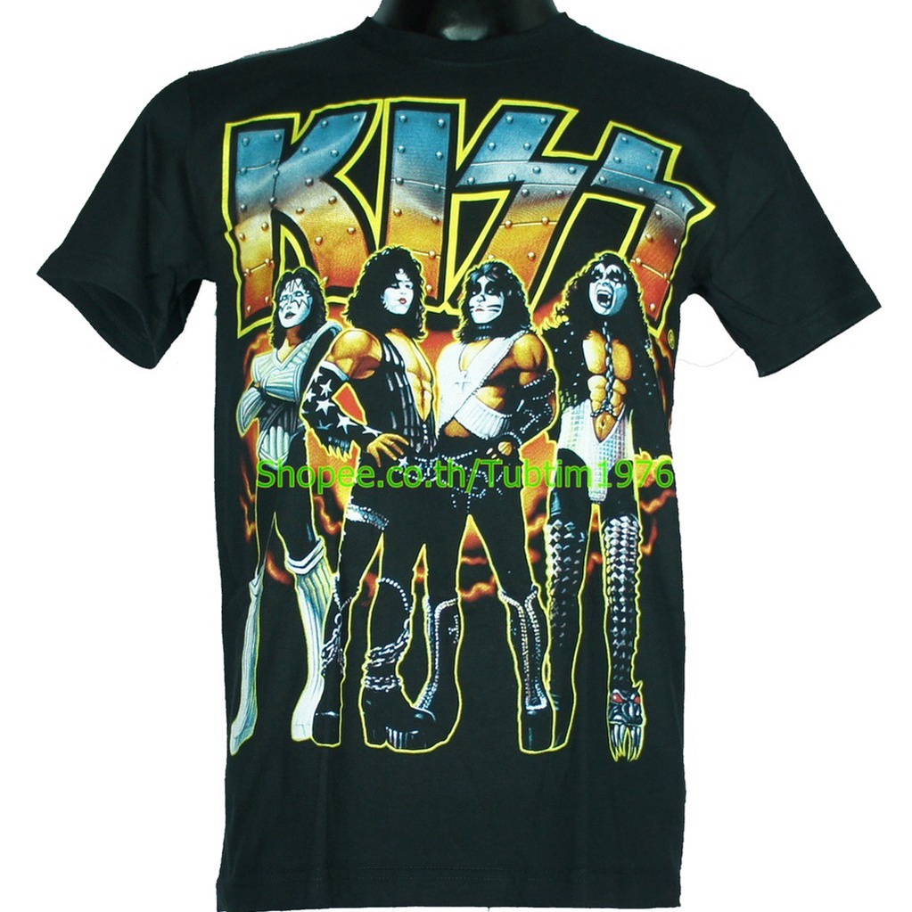 เสื้อวง Kiss วงดนตรีร็อค เดธเมทัล วินเทจ คิส  KIS1283