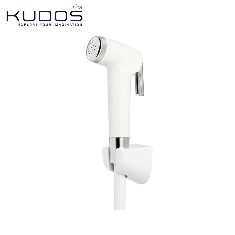 KUDOS หัวฉีดชำระพร้อมสายและขอแขวน รุ่น KBB201 (สีขาว)