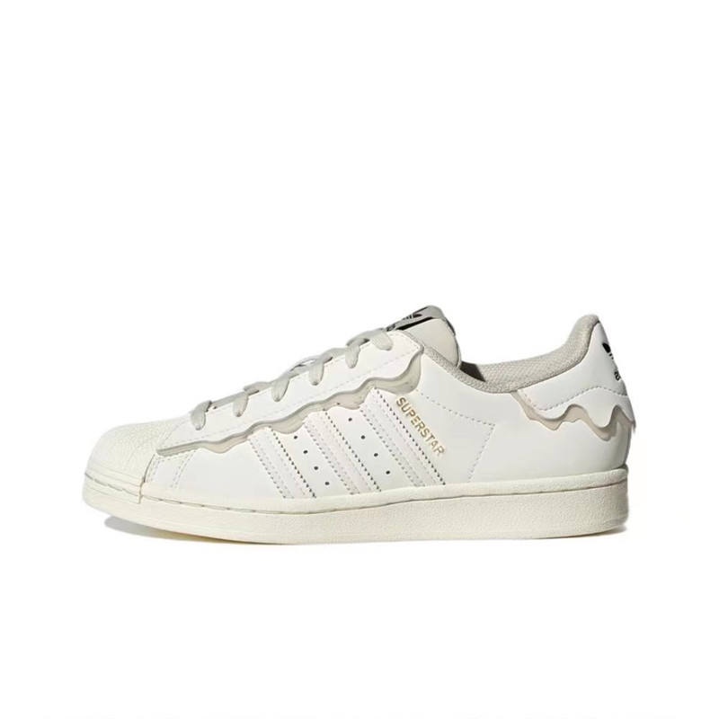 ✓◊Adidas clover Superstar Shell Toe Dumbo Cherry Blossom Pink Low-Top รองเท้าผ้าใบผู้หญิง