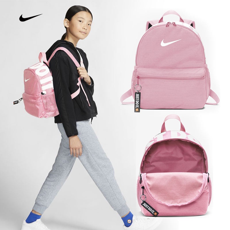 ▧♣✇[ดำเนินการด้วยตนเอง] กระเป๋าเป้สะพายหลังเด็ก Nike/Nike Student Mini Casual กระเป๋านักเรียนใบเล็ก BA5559-013 กระเป๋าเป