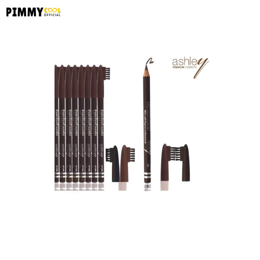 ดินสอเขียนคิ้ว Ashley AP-006 ดินสอเขียนคิ้วพร้อมแปรง แบบเหลา | รุ่น AP-006 X 1 ชิ้น