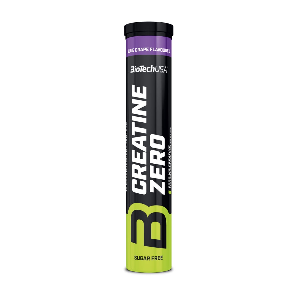 BioTechUSA Creatine Zero effervescent-18Tabl/Pcs. Blue-Grape (ครีเอทีน ชนิดเม็ดฟู่ รสบลู-แกร็ป 18เม็ด/ชิ้น)